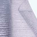 Glitter Striped Deco Mesh Roll | 21" x 10y |10" x 10y | 6" x 25y | Silver